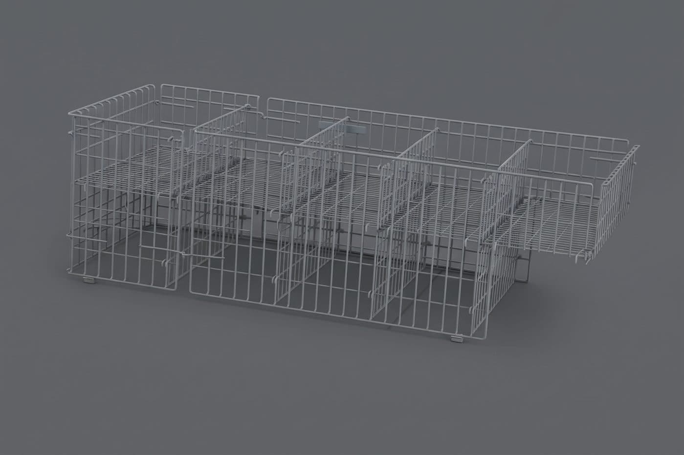 Island cabinet combination grid